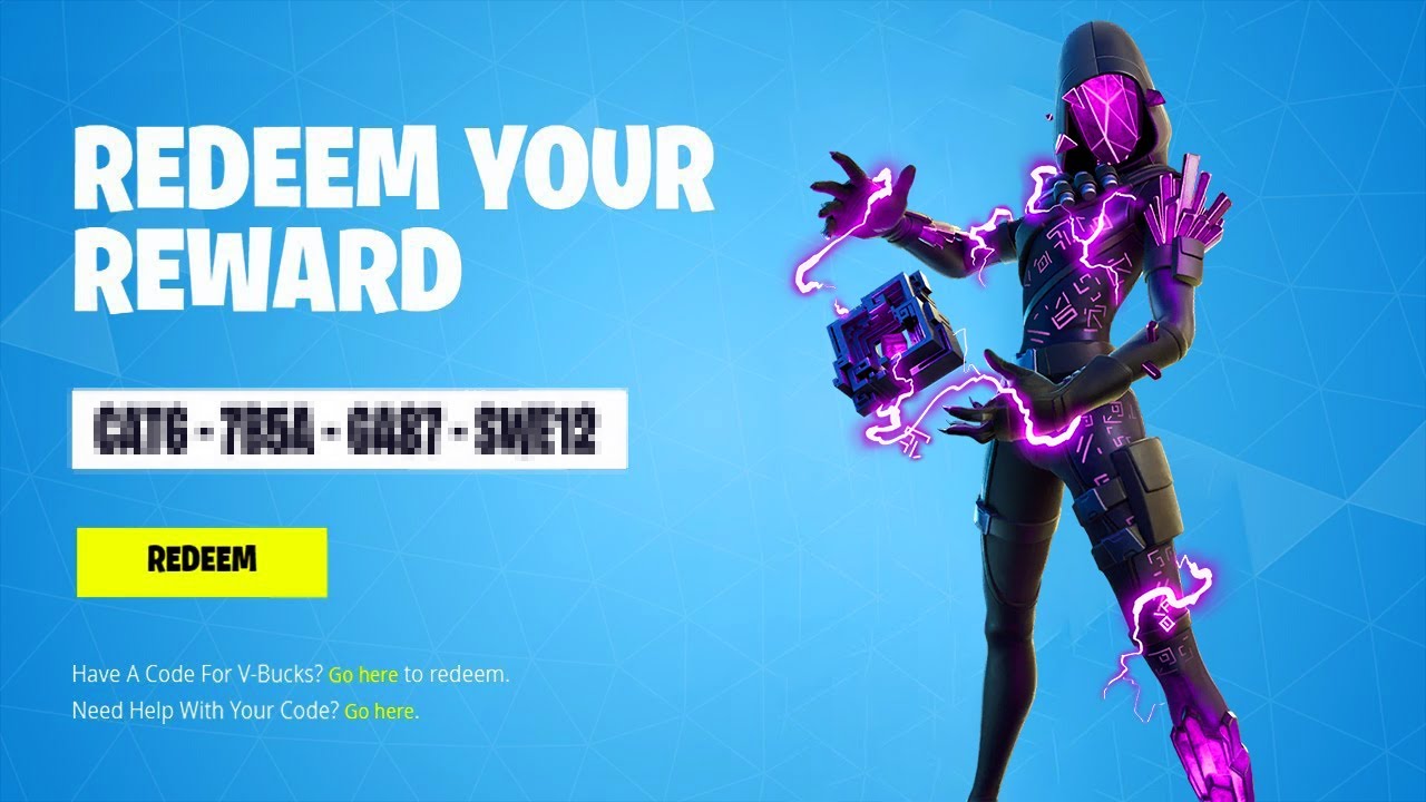 FREE SKIN CODE for ALL FORTNITE PLAYERS! Game videos