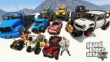 GTA V Race Track Challenge With Trevor, Michael & Franklin By Quads , Offroad Cars & Monster Trucks