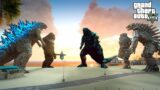 Godzilla Earth vs Godzilla, Mechagodzilla, Kong, and Mechani-Kong | GTA V Mods