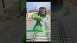 HULK Vs TRAIN Gta V || Can Hulk Stop the Train || Gta V Gameplay