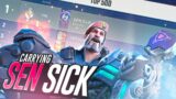 How I CARRIED SEN Sick To Rank 1 Radiant NA in Valorant..