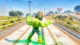 Hulk VS Train GTA V