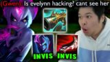 I play Evelynn but she's Perma Invis and my enemies think I'm hacking lol