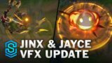 Jinx & Jayce Visual Effect Update Comparison – All Affected Skins | League Of Legends