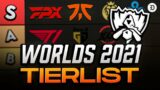 League of Legends World Championship Tier List: BEST TEAMS at Worlds 2021