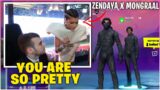 MONGRAAL Gets NERVOUS After ZENDAYA Shows up On LIVE Stream & FLEXES NEW DUNE Skin (Fortnite)