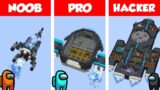 Minecraft NOOB vs PRO vs HACKER: THE SKELD HOUSE BUILD CHALLENGE in Minecraft / Animation