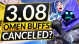 NEW PATCH 3.08 – RIOT DELETED the LEAKED OMEN BUFFS?! – New Meta Valorant Update Guide