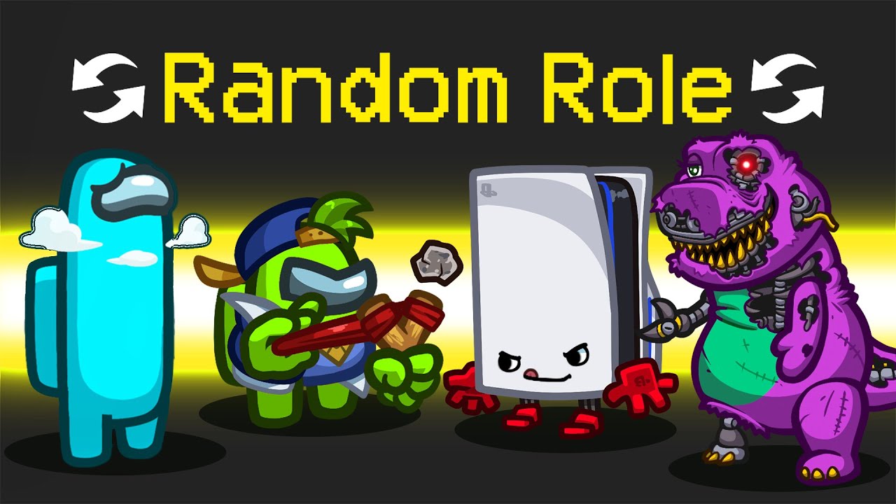 *NEW* RANDOM ROLES MOD in AMONG US! Game videos