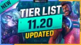 NEW UPDATES 11.20 TIER LIST! – League of Legends