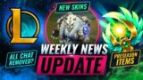 NEWS UPDATE: All Chat REMOVED + PRESEASON ITEMS & More – League of Legends Season 11