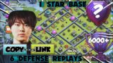 New 1 Star Th13 Legend League Base of Gaku + Link || Fresh Base Design With Defense Log and 6 Replay