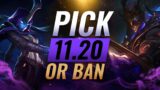 OP PICK or BAN: BEST Builds & Picks For EVERY Role – League of Legends Patch 11.20