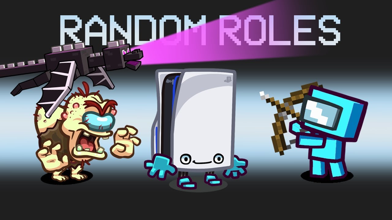 *RANDOM ROLES* Mod in Among Us  Game videos