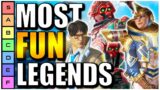 RANKING THE MOST FUN LEGENDS IN APEX LEGENDS! | APEX LEGENDS TIER LIST
