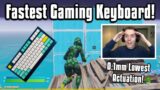 So I Tried The New FASTEST Keyboard In Fortnite… Better Than Apex Pro?