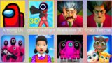 Squid Game Race,Among Us,Scary Teacher,Tom Friends,Squid Games Survival Challenge,Prankster 3D……