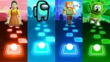 Squid Game VS Among Us VS Minecraft VS Gummy Bear – Tiles Hop EDM Rush