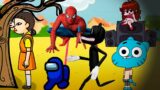 Squid game this pose / GUMBALL / SPIDERMAN / AMONG US / FNF / CARTOON DOG