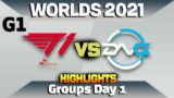 T1 VS DFM HIGHLIGHTS | Groups Day 1 | Worlds 2021