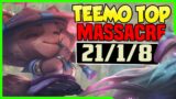 TEEMO COMPLETELY MASSACRES WARWICK IN TOP LANE MATCH UP – League of Legends