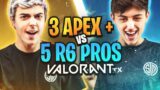 TSM R6 VS Apex in VALORANT 5v5 Civil War! (Apex Legends vs Rainbow Six Siege)