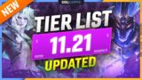 UPDATED TIER LIST for PATCH 11.21 – League of Legends