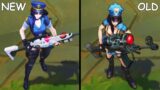 All Caitlyn Skins NEW and OLD Texture Comparison Rework 2021 (League of Legends)