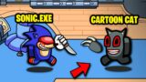 CARTOON CAT VS SONIC.EXE en Among Us | Batalla epica
