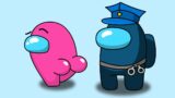 CUP SONG with a POLICE GUY (Among Us animation)