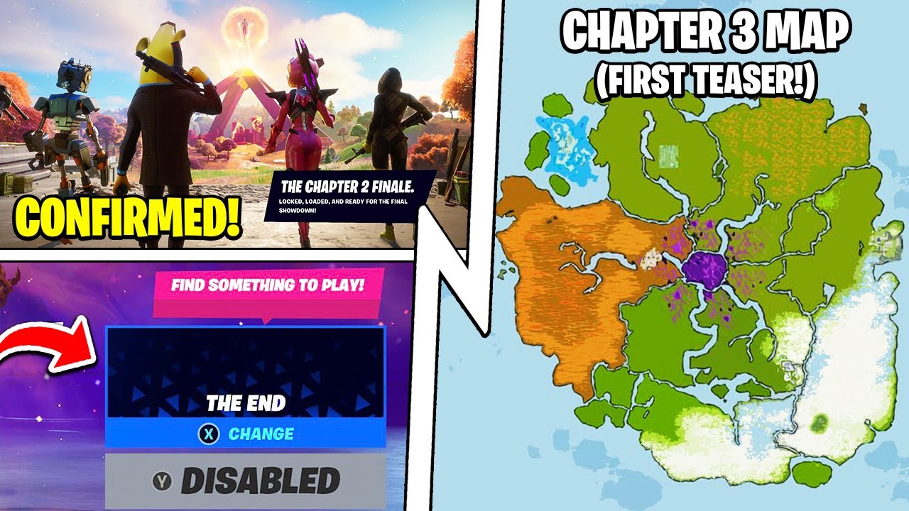 Chapter 2 "THE END" Event, NEW Map Teaser (Chapter 3), Fortnite Update