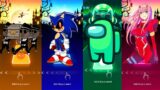 Coffin Dance Vs Sonic exe Vs Among Us Vs 2 Phut Hon – Tiles Hop EDM Rush
