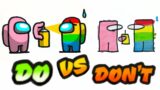 Cool Among Us "Color Change Impostor" DOs vs DON'Ts Drawing Compilation in 2 minutes Challenge!