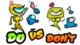 Cool DOs vs DON'Ts "Among Us Girl chase Mini Crewmate" Drawing Challenge Compilation!