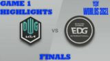 DK vs. EDG Game 1 HIGHLIGHTS  | Finals | Worlds 2021 | DWG KIA vs. Edward Gaming