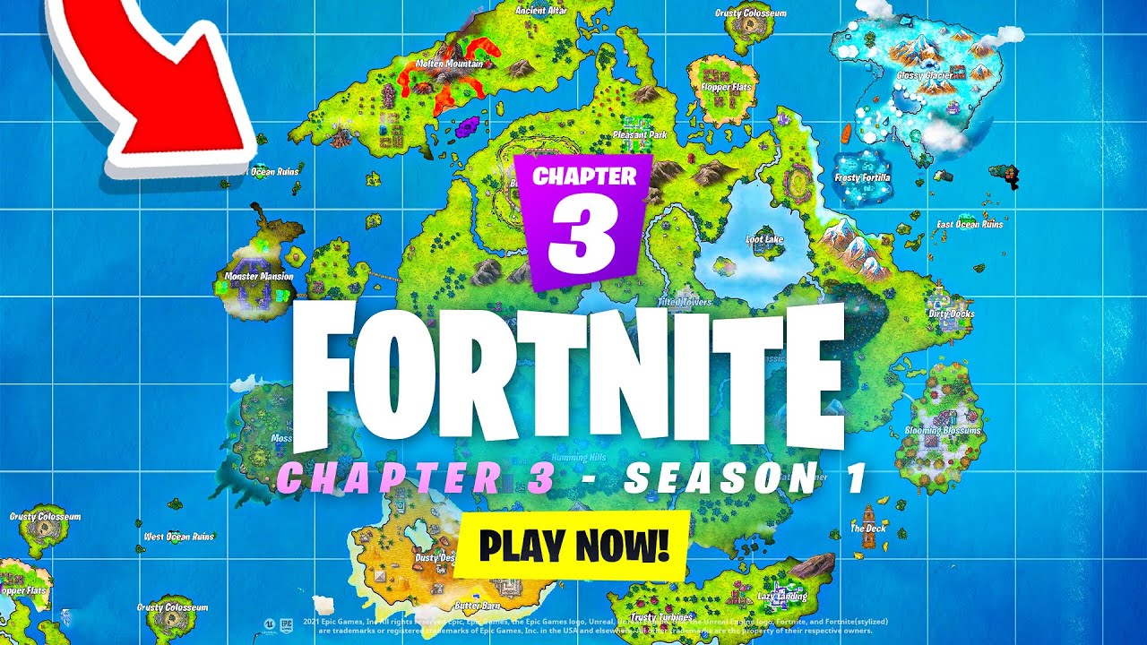 Fortnite CHAPTER 3 Map 