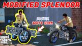 Full Modified Splendor l GTA V Splendor Modification l GTA V Gameplay Punjabi l  GTA V bike