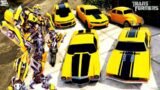 GTA 5 – Stealing Transformers Bumblebee Cars with Franklin! | (GTA V Real Life Cars #73)
