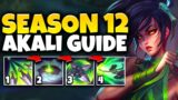 How To Win EVERY GAME as Akali in Season 12!! Best Build, Runes, Strategy – League of Legends