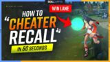 How to "Cheater Recall" in 60 seconds – League of Legends #Shorts