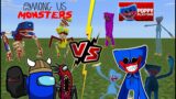 Huggy Wuggy Poppy Play Time VS Among Us Monsters Minecraft PE