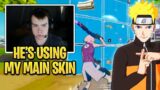 Mitro CRACKED After Using Mongraal's New MAIN SKIN! (Naruto Update)
