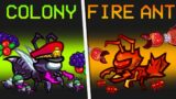 *NEW* COLONY vs FIRE ANT IMPOSTER ROLE in Among Us?! (Funny Mod)