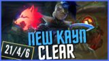 NEW JG CLEAR FOR KAYN! GUARANTEED FREE GANKS! – League of Legends