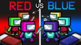 *NEW* RED vs BLUE BEDWARS MOD in Among Us?! (Funny Mod)