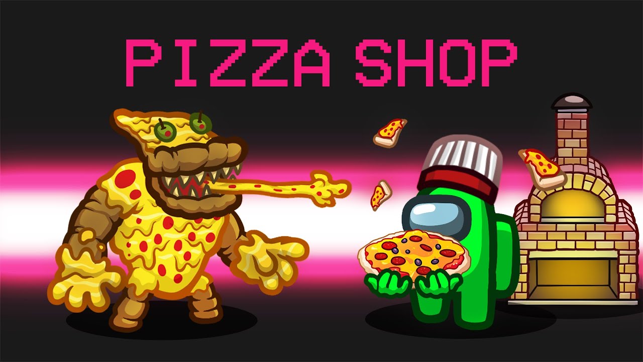 *NEW* WORKING at a PIZZA PLACE in Among Us Game videos
