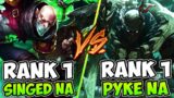 RANK 1 SINGED NA VS. RANK 1 PYKE NA IN THIS INTENSE GAME – League of Legends