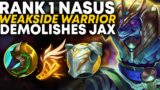 Rank 1 Nasus Demolishing High Elo Jax Toplane| Carnarius | League of Legends