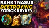 Rank 1 Nasus Destroying High Elo Yorick (Krykey) | Carnarius | League of Legends