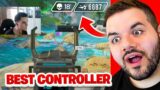Reacting to THE BEST CONTROLLER PLAYERS in Apex Legends